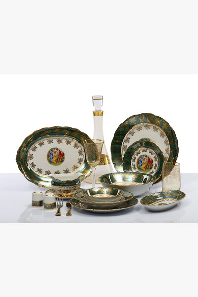 NH Art Collection CARLSBAD ÇEKOSLOVAK YEMEK TAKIMI 77 PRC. 577Y MARİE TERESA ...