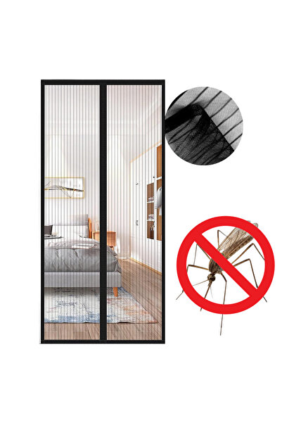 Other Magnetic Insect Screen - Automatic Closing, Windproof - 80x215 cm, Black