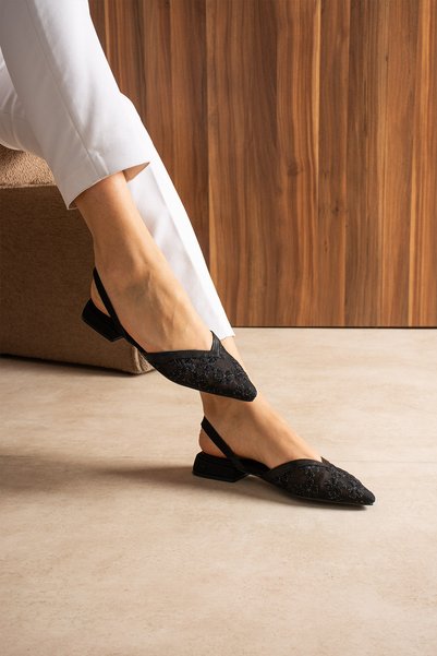 Yula Fashion Shoes Papatya Elastic Women's Stylish Ballerinas