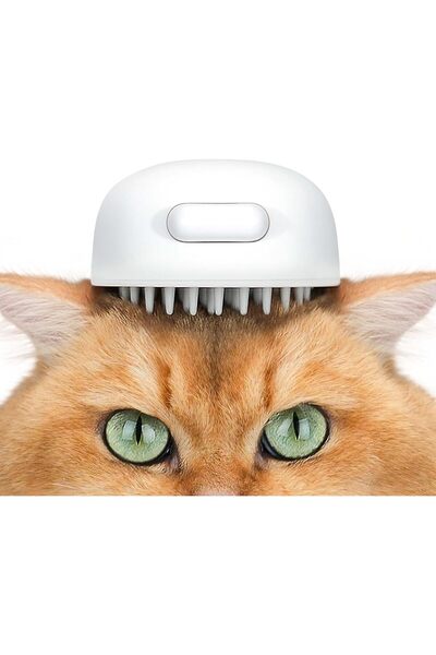 Other Aumuca Silicone Cat Brush - Hair Release Button, Massage, Antistatic - ...