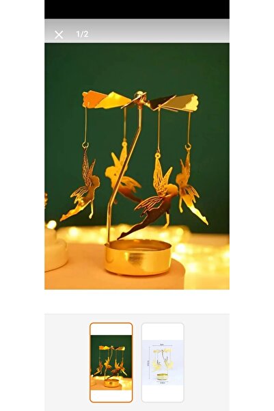 MİNİSSTORE Isı ile Dönen Mumluk – peri kızı Modeli