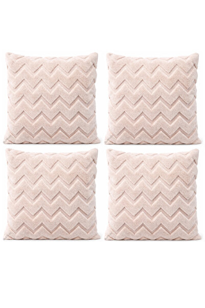 Bumedo Plush Decorative Throw Pillow Cover Nordic Zigzag-Herringbone Set of 2...