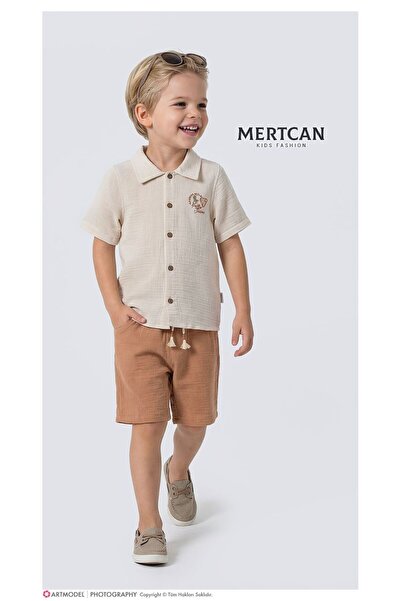 Uslukids Set de pantaloni scurți din țesătură de muselină