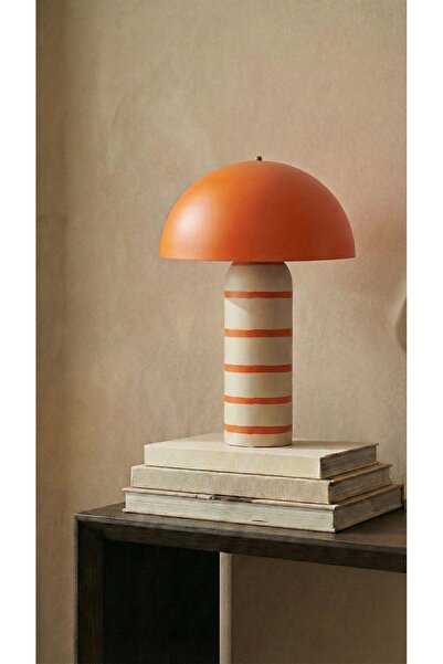 Minteks Mone Stripe 45cm Handmade Ceramic Lampshade