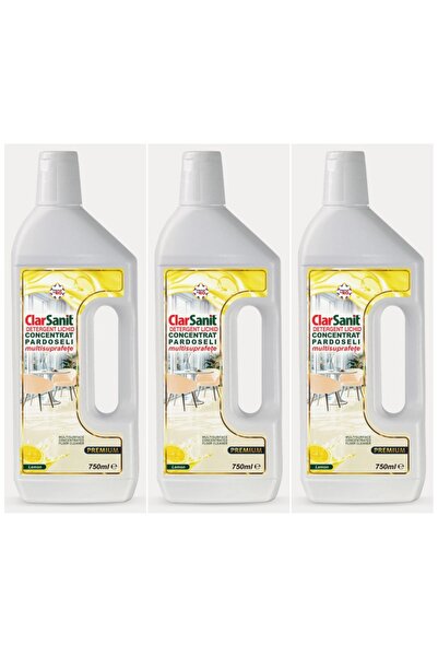 clarsanit SET 3 BUCĂȚI - Soluție de curățat podele cu lămâie 750 ml