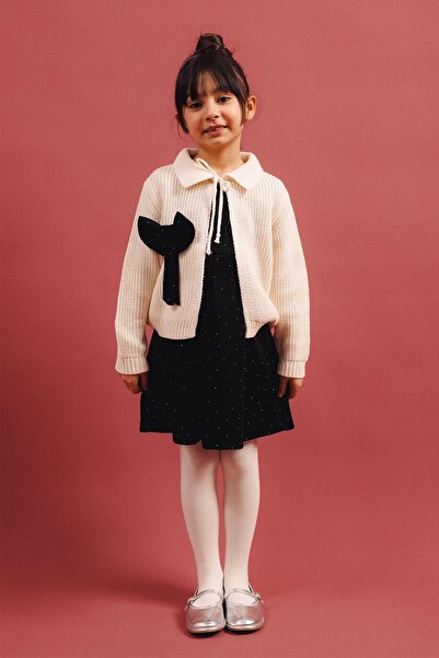 Perendi Rochie tricotată tip cardigan pentru fete – Combinație pentru ocazii ...