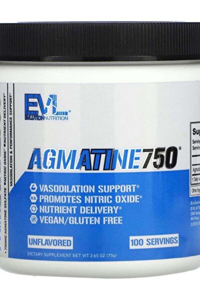 evlution nutrition Agmatine750 Unflavored 2.65 oz (75 g)