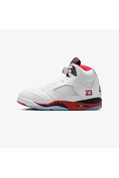 JORDAN 5 Retro Fire Red Black Tongue (2025)