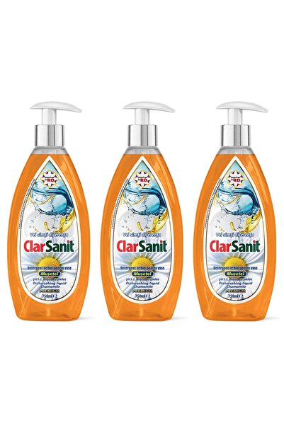 clarsanit SET 3 PIECES - Chamomile Scented Vase Cleaner, 750 ml