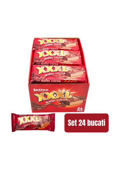Latino SET 24 PIECES - Napolitana XXXL Wafer Bar with Cocoa Cream 50 g