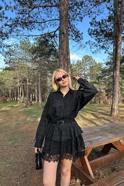 lizge giyim Ekose Pattern Shirt