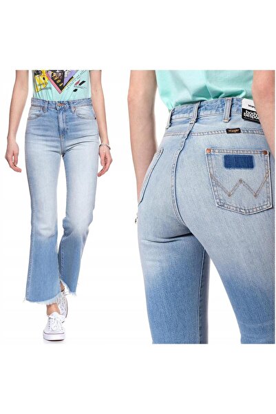 WRANGLER Blugi de damă, Wrangler, Retro Crop Flare, 11139-79, Bumbac, Lungi, ...