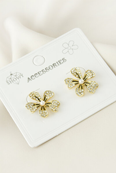 OSENSE Flower Stone Earrings