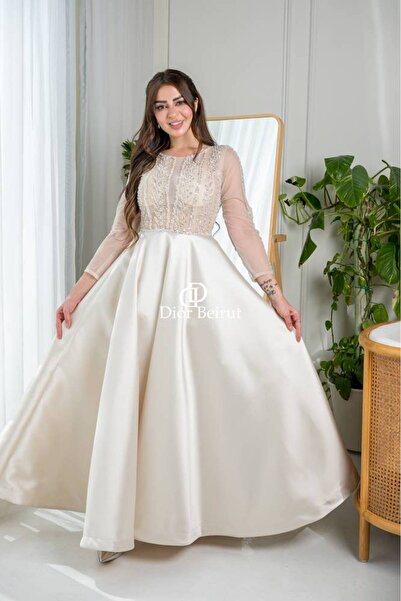 ranin Embroidered evening dress