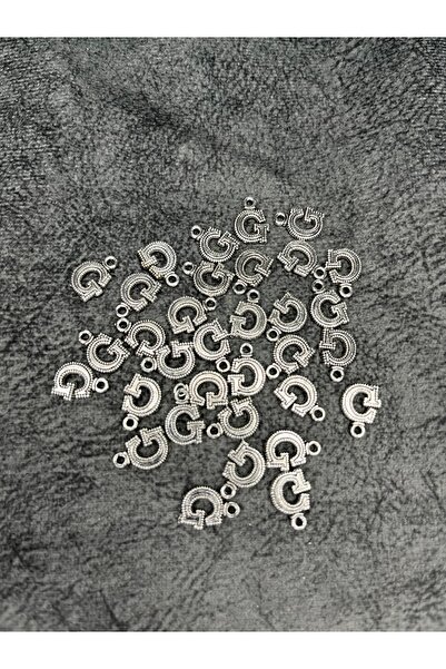 Mos Tespih 1 bucată litera G de culoare argintie, material pentru bijuterii c...