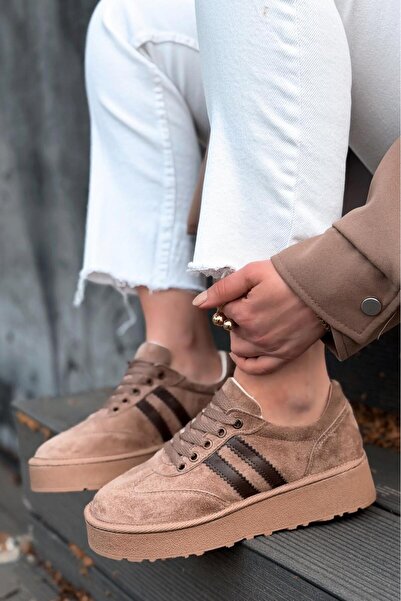 I Love Shoes Vireo Women's Sports Shoes Camel Suede