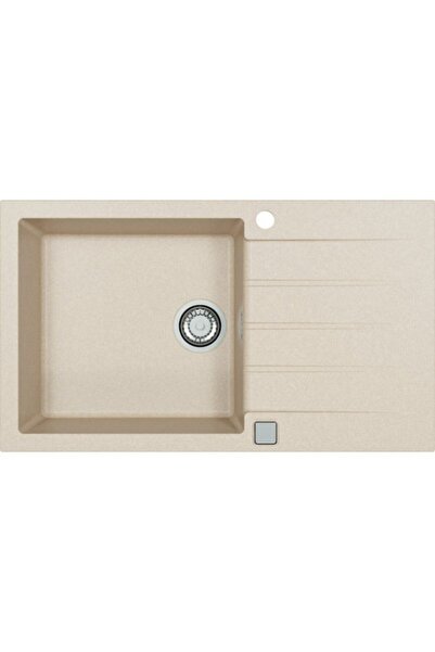 Alveus Single Bowl Kitchen Sink Cadit 40, 86x50 Cm, With Dripper, Terra Granite