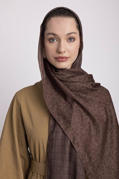 Ayshara Barçın Collection - Wood Fire Double Sided Shawl