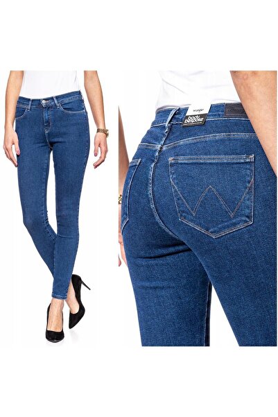 WRANGLER Blugi de damă, Wrangler, bumbac, lungime normală, fermoar, 5 buzunar...