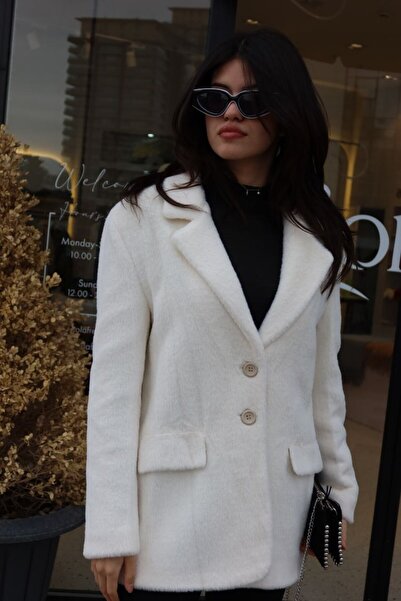 OlaFre Buttoned plush jacket