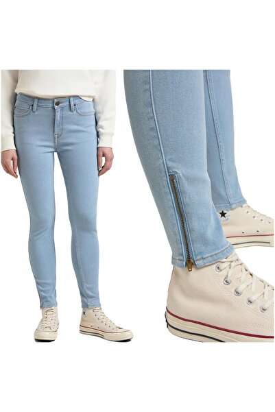 Lee Women's Jeans, Lee, Cotton, Shorts, Zipper, 5 Pockets, Blue, 29/31