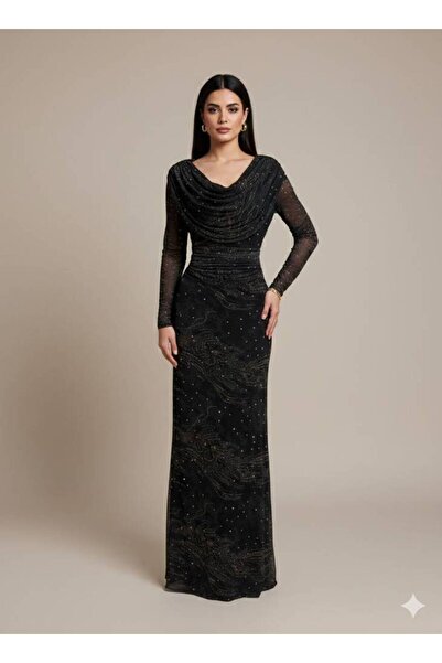 ranin Soft stretch dress with sequins