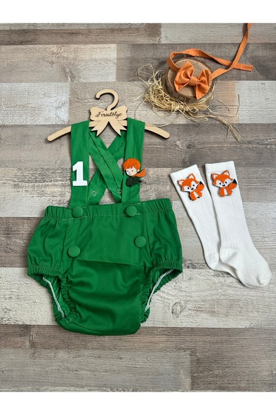 Feriatolye Küçük prens erkek bebek pasta patlatma 1 yaş salopet