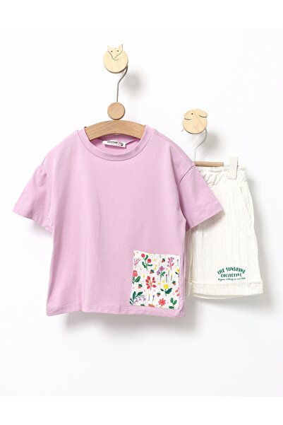 MiniKids Shine KIZ σετ 2 τεμαχίων μωβ 128 (7-8 ετών)