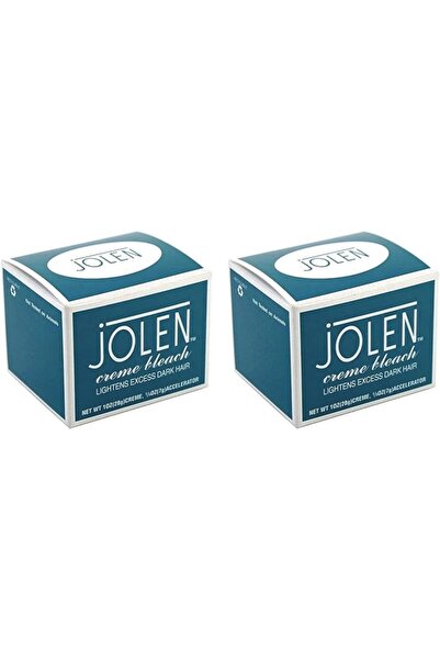 jOLEN Creme Bleach Lightens Dark Hair Creme 28 g + Accelerator 7 g (Pack of 2)