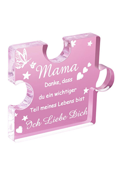 Other Mother's Day Puzzle Decoration - Acrylic Engraved with Message, Sheer, ...