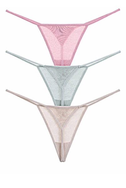 Vanilya Secret İpli Tanga Pamuk 3'Lü Paket