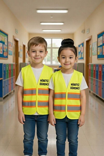 Teknik Reflective Security Guard Student Vest Compatible with Primary and Kin...
