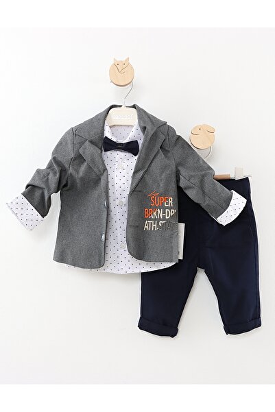MiniKids Compleu PREMIUM Marcus model gri 92(18-24 luni)
