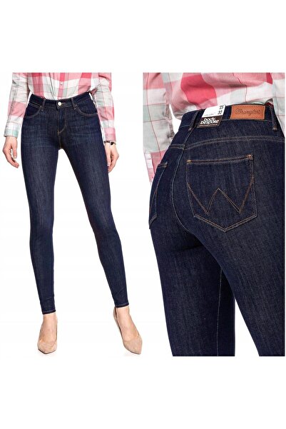 WRANGLER Blugi de damă, Wrangler, bumbac, lungime normală, fermoar, 5 buzunar...