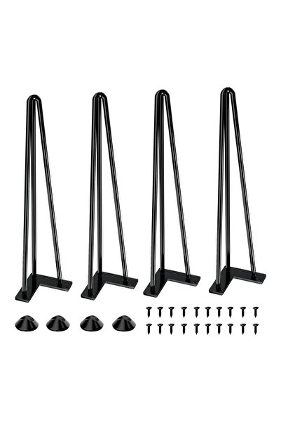 Other Hairpin Table Legs - Carbon Steel, Modern Design - 51 cm, Set of 4 Piec...