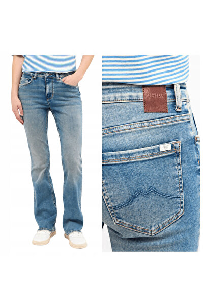 Mustang Women's Jeans, Mustang, Cotton, Regular Length, Zipper, 5 Pockets, Bl...