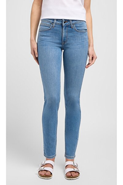 Lee Blugi de damă 112348933, Lee, Bumbac, Skinny albaștri, Slim fit, W28-L33 US