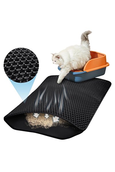 Other Cat Litter Mat - Double Layer Honeycomb, Waterproof, EVA Foam - 60 x 45...