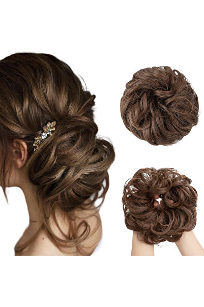 Other Attachable Bun Artificial Hair - Heat Resistant Synthetic Fiber - Wavy,...