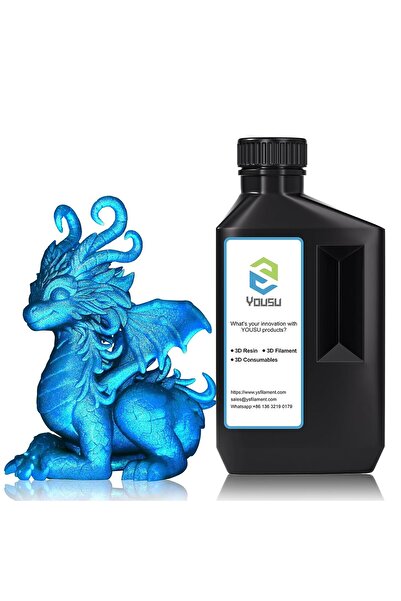 Other YOUSU 3D Printer Resin - Metallic Blue, Fast Drying LCD/DLP, 405nm, 1kg