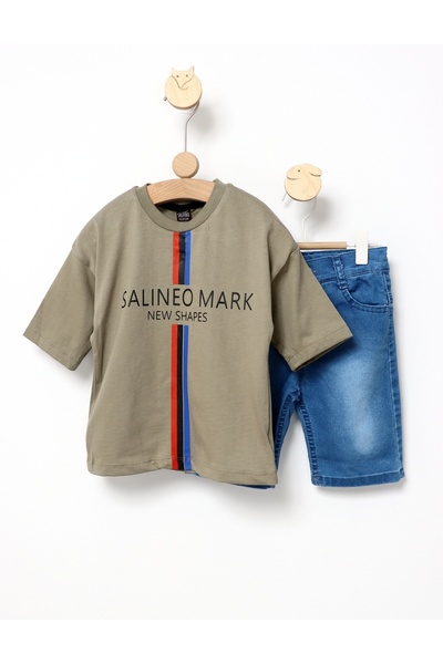 MiniKids Καλοκαιρινή φόρμα New Shapes vernil 110 (4-5 ετών)