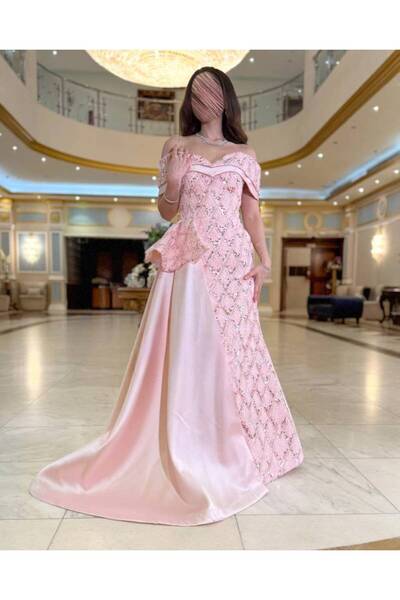 ranin Embroidered Mikado evening dress