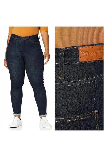 WRANGLER Blugi de damă, Wrangler, bumbac, lungime normală, fermoar, 5 buzunar...