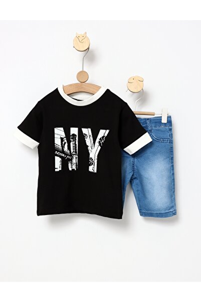 MiniKids Καλοκαιρινό κοστούμι Brooklyn μαύρο 110 (4-5 ετών)