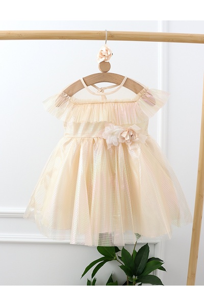 MiniKids Rochita eleganta Simina model cu crem 116 (5-6 ani)