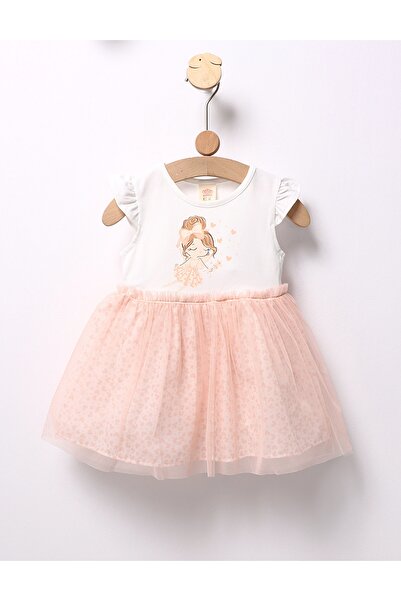 MiniKids Rochita premium Fetita cu Bagheta corai 104 (3-4 ani)