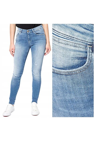 WRANGLER Blugi de damă, Wrangler, bumbac, lungime normală, fermoar, 5 buzunar...