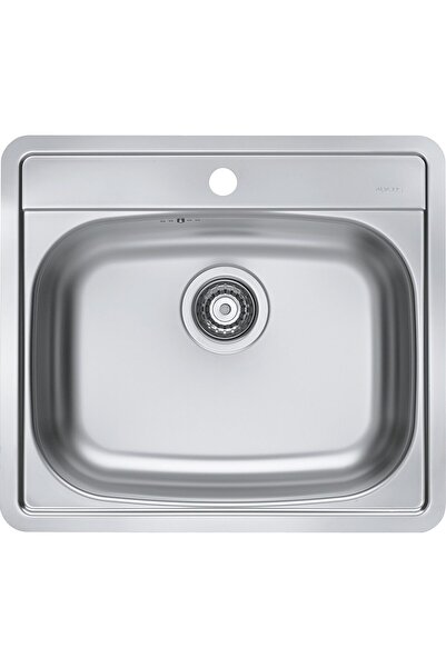 Alveus More 10 leinen kitchen sink, 560x500 mm, depth 166 mm, stainless steel...