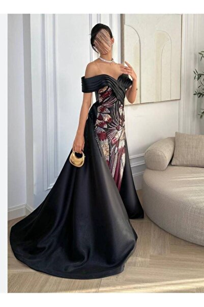 ranin فستان سهره ميكادو مطرز