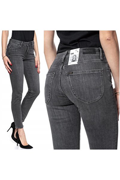 Lee Women's Jeans, Lee, Cotton, Regular Length, Zipper, 5 Pockets, Gray, 26/33